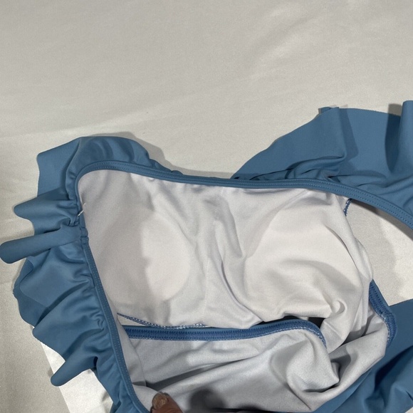 NEW Billabong [ Girls 14‎ ] Sol Searcher One Shoulder Bikini Top Periwinkle - Picture 10 of 11